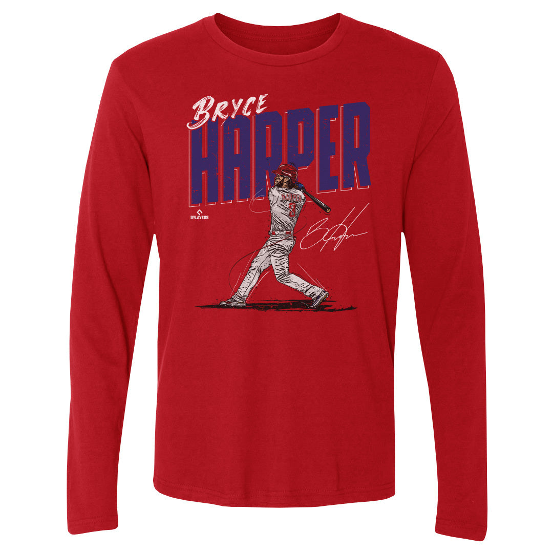 Bryce Harper Men's Long Sleeve T-Shirt | 500 LEVEL