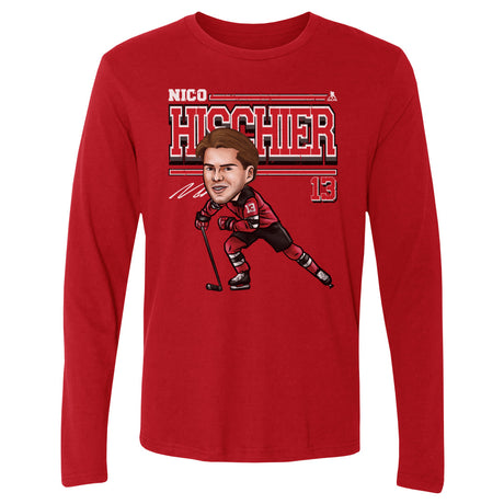 Nico Hischier Men's Long Sleeve T-Shirt | 500 LEVEL