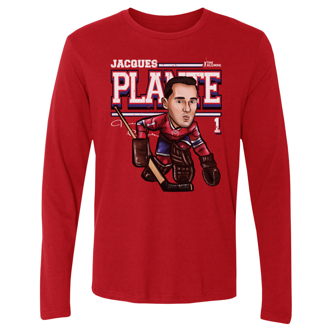 Jacques Plante Men's Long Sleeve T-Shirt | 500 LEVEL