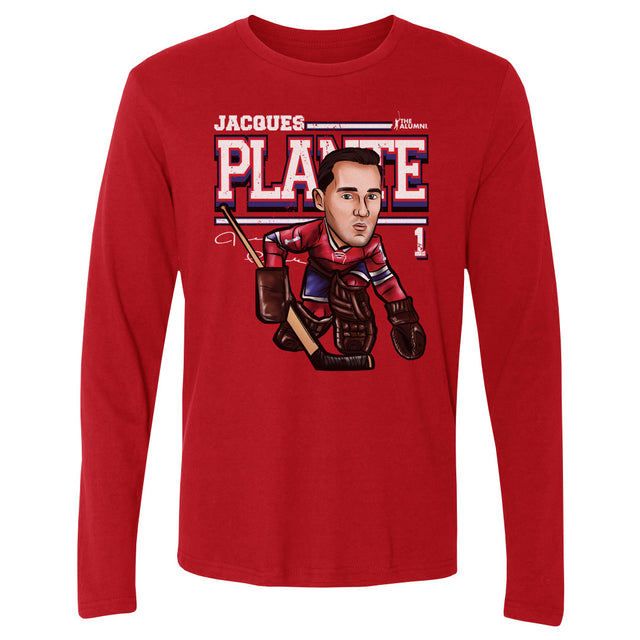 Jacques Plante Men's Long Sleeve T-Shirt | 500 LEVEL