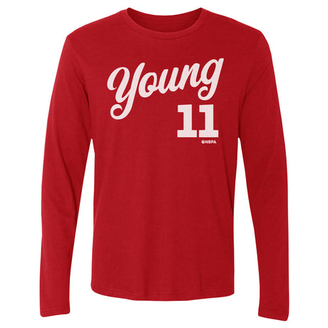 Trae Young Men's Long Sleeve T-Shirt | 500 LEVEL