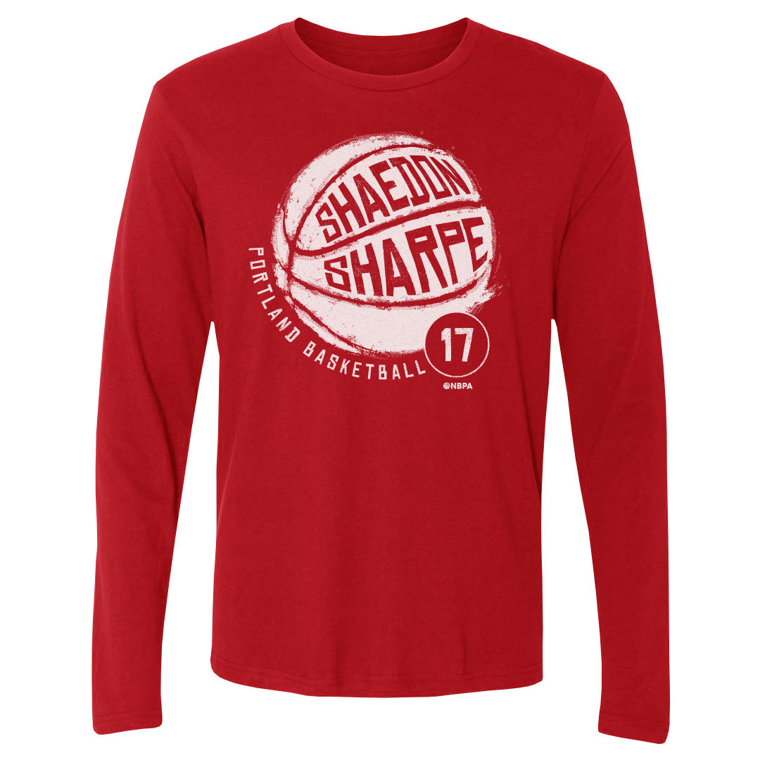 Shaedon Sharpe Men&#39;s Long Sleeve T-Shirt | 500 LEVEL