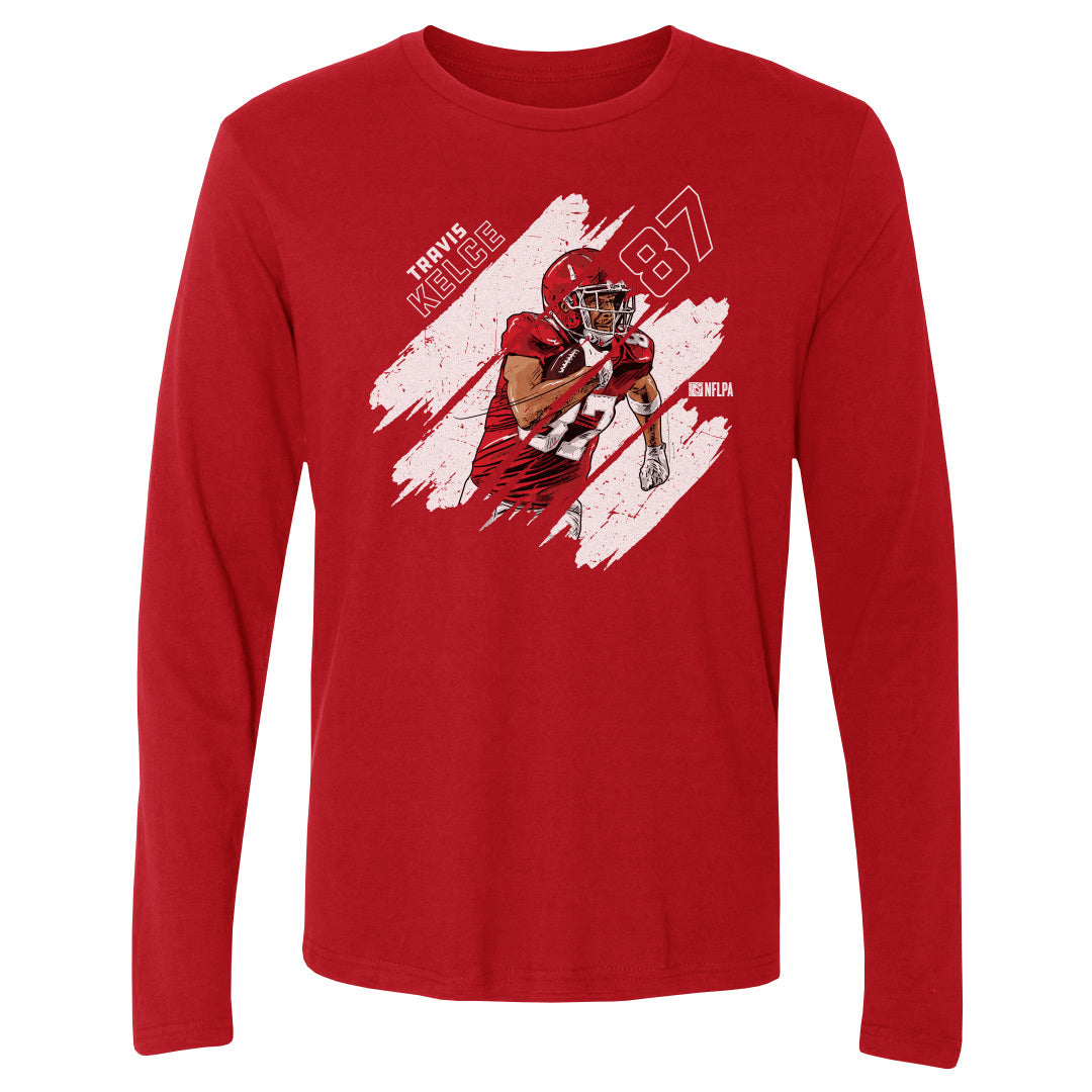 Travis Kelce Men's Long Sleeve T-Shirt | 500 LEVEL
