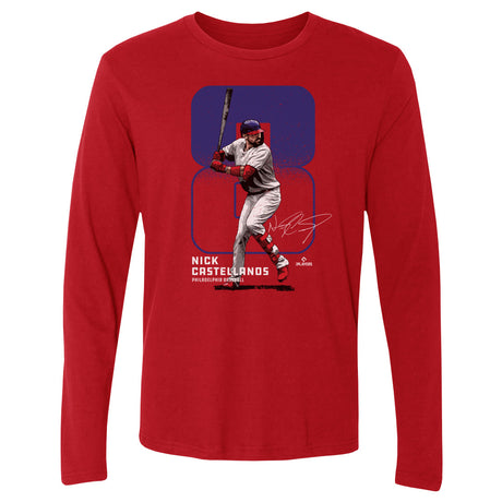 Nick Castellanos Men's Long Sleeve T-Shirt | 500 LEVEL