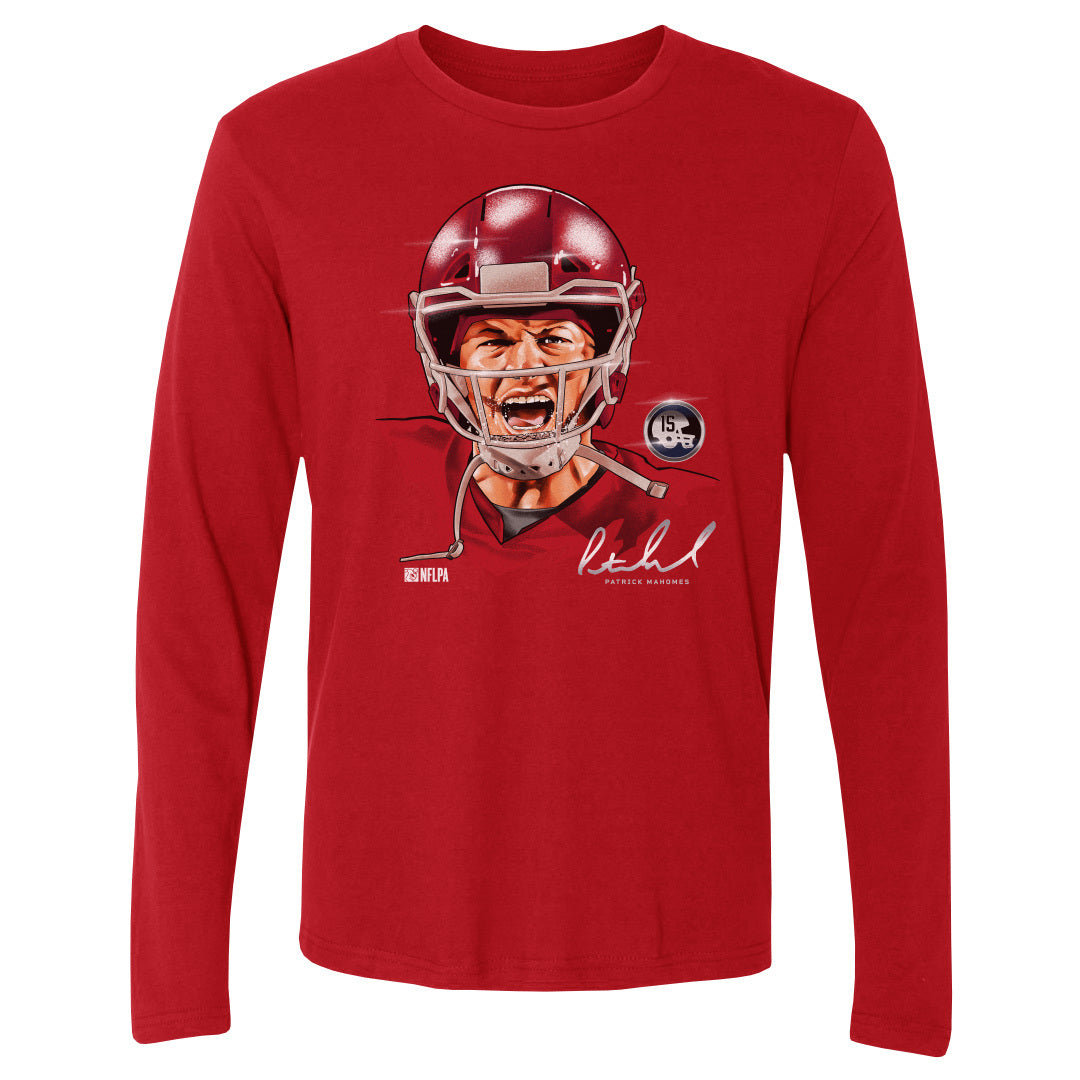 Patrick Mahomes Men's Long Sleeve T-Shirt | 500 LEVEL