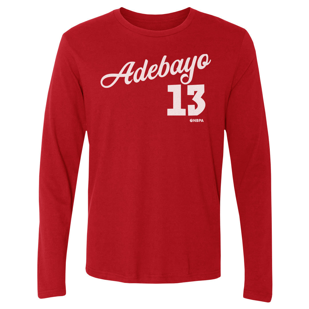 Bam Adebayo Men's Long Sleeve T-Shirt | 500 LEVEL