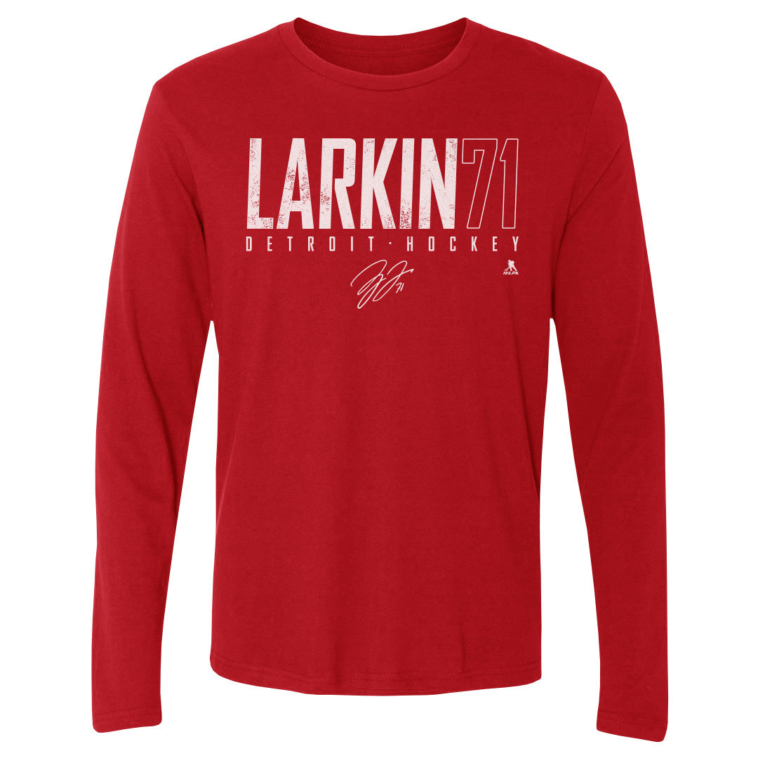 Dylan Larkin Men&#39;s Long Sleeve T-Shirt | 500 LEVEL