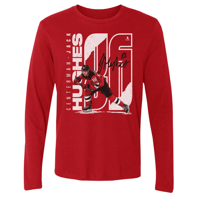 Jack Hughes Men's Long Sleeve T-Shirt | 500 LEVEL