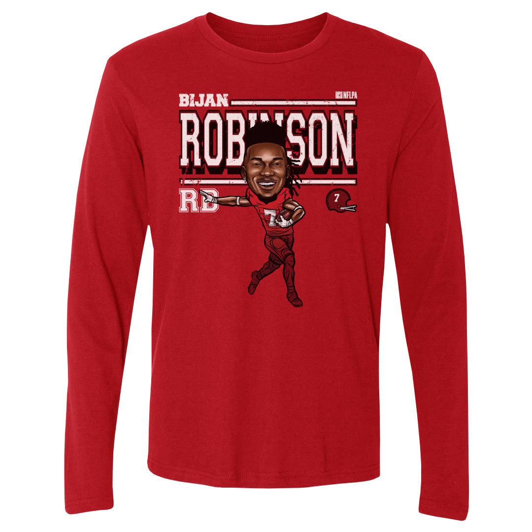 Bijan Robinson Men&#39;s Long Sleeve T-Shirt | 500 LEVEL