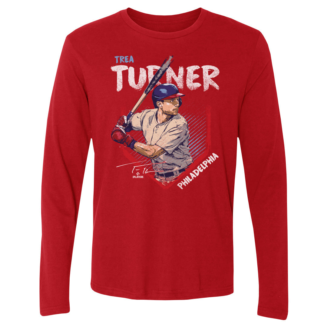 Trea Turner Men&#39;s Long Sleeve T-Shirt | 500 LEVEL
