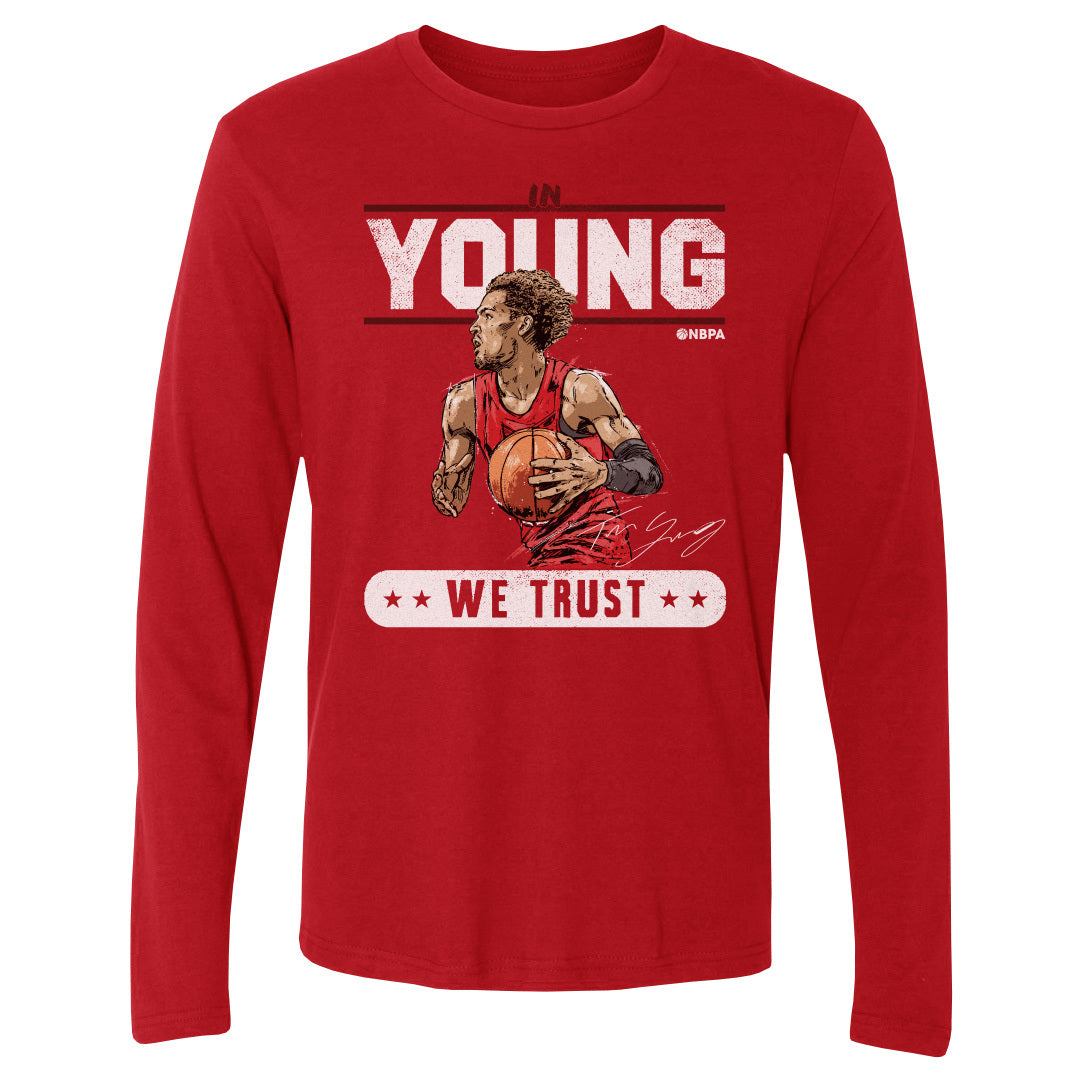 Trae Young Men's Long Sleeve T-Shirt | 500 LEVEL