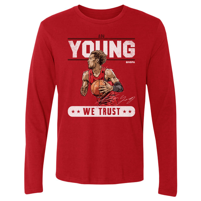 Trae Young Men's Long Sleeve T-Shirt | 500 LEVEL