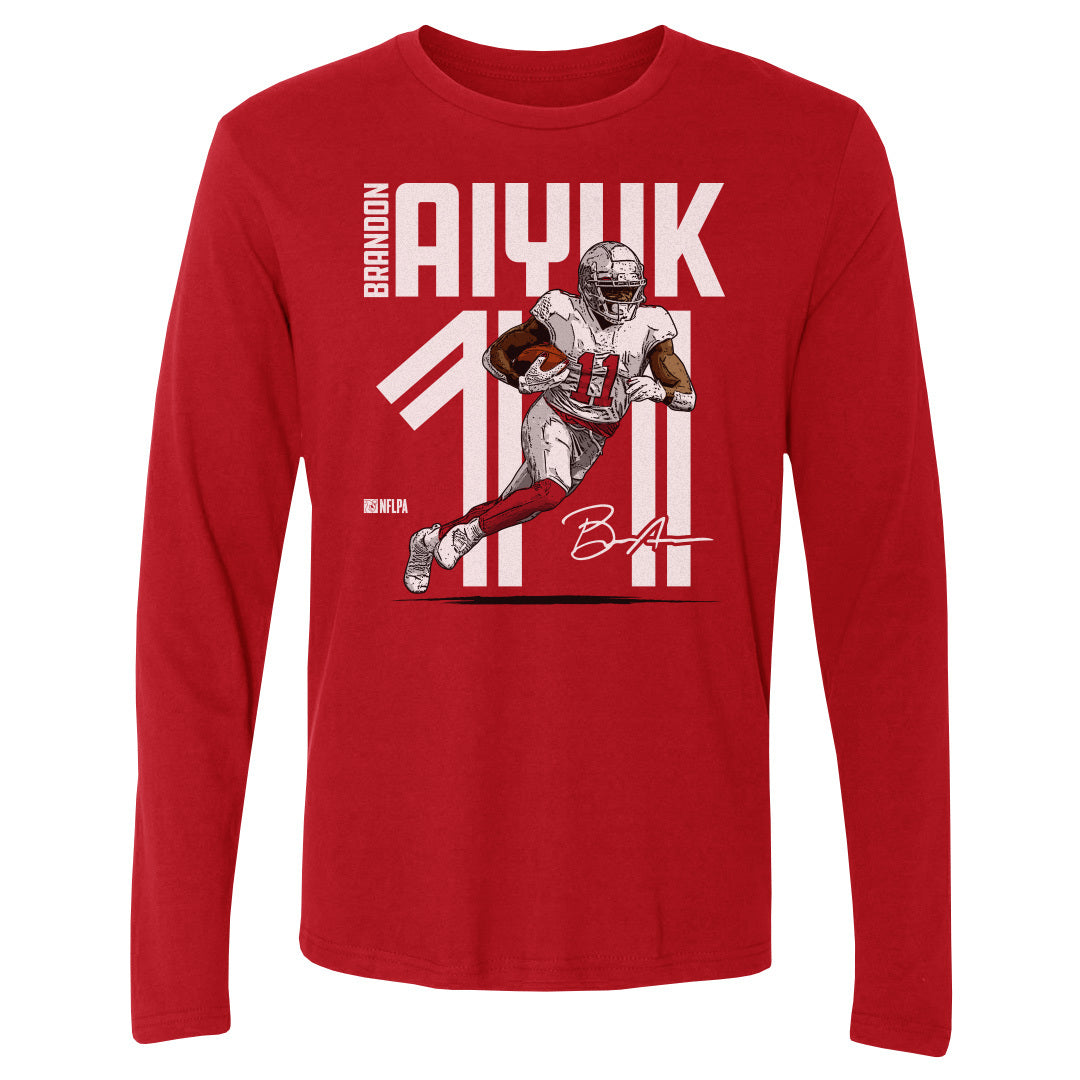Brandon Aiyuk Men's Long Sleeve T-Shirt | 500 LEVEL