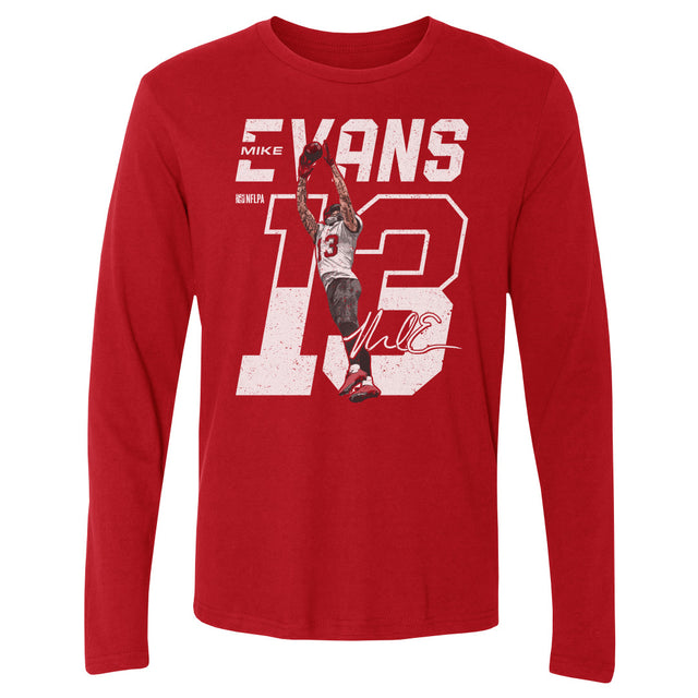 Mike Evans Men's Long Sleeve T-Shirt | 500 LEVEL