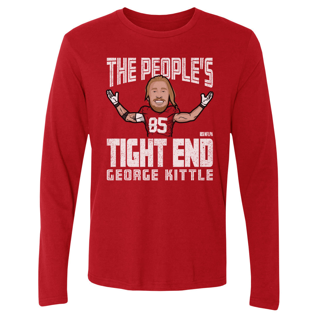 George Kittle Men's Long Sleeve T-Shirt | 500 LEVEL