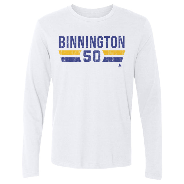 Jordan Binnington Men's Long Sleeve T-Shirt | 500 LEVEL