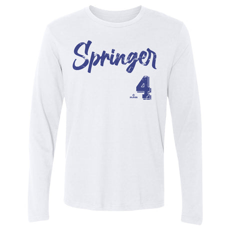 George Springer Men's Long Sleeve T-Shirt | 500 LEVEL