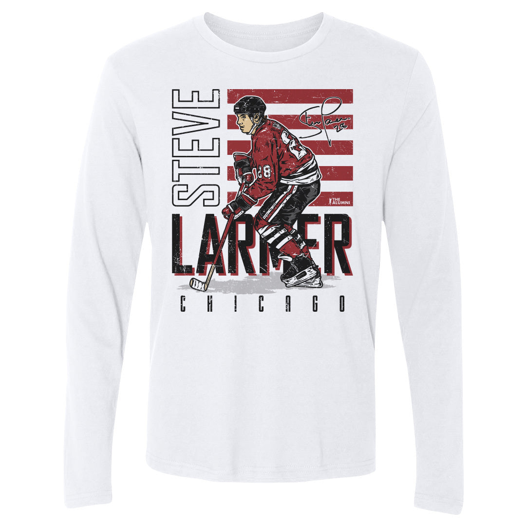 Steve Larmer Men's Long Sleeve T-Shirt | 500 LEVEL