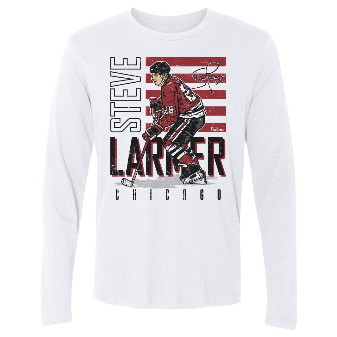 Steve Larmer Men&#39;s Long Sleeve T-Shirt | 500 LEVEL