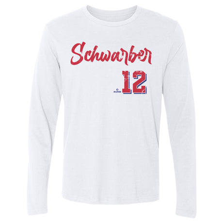 Kyle Schwarber Men's Long Sleeve T-Shirt | 500 LEVEL