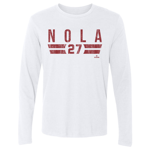 Aaron Nola Men's Long Sleeve T-Shirt | 500 LEVEL