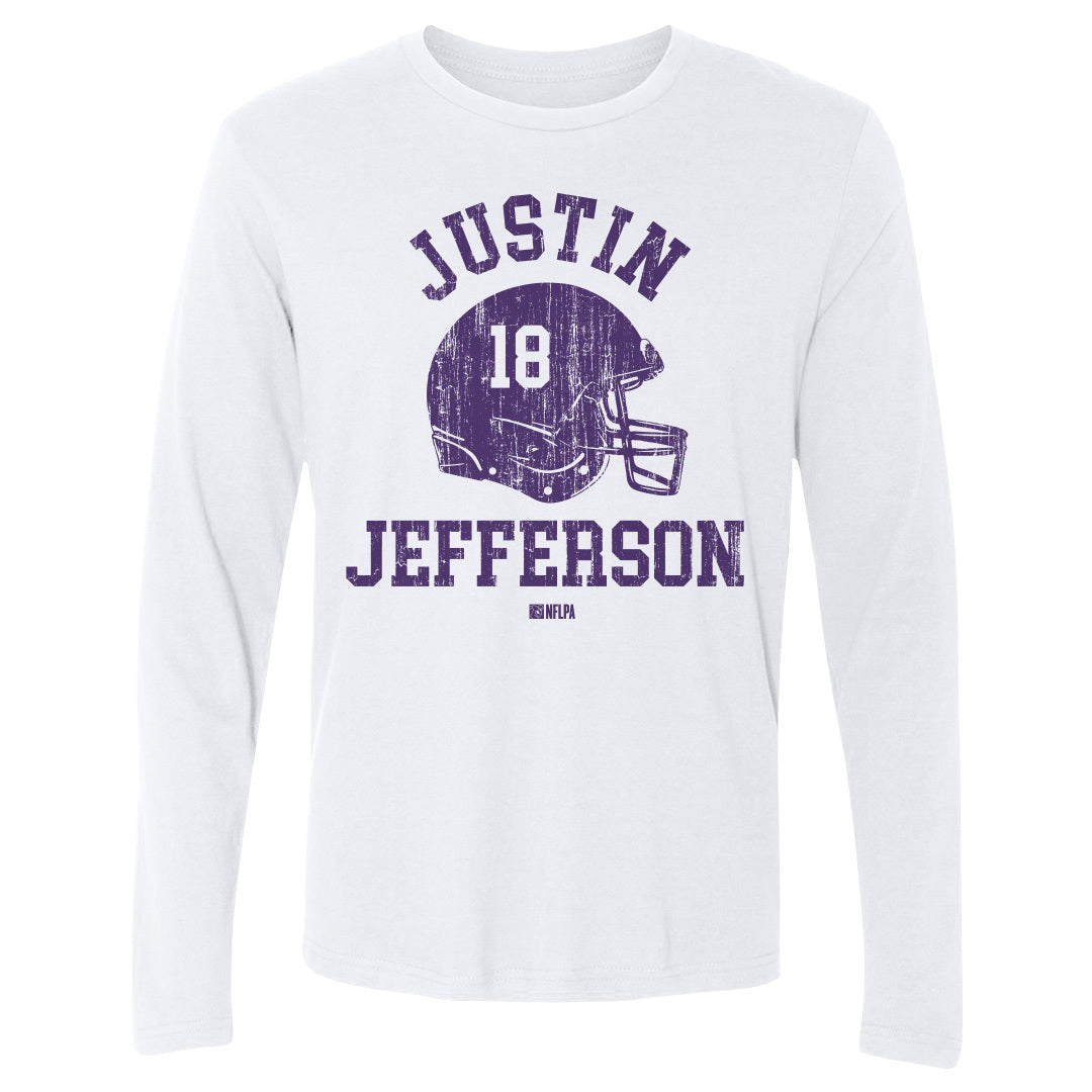 Justin Jefferson Men&#39;s Long Sleeve T-Shirt | 500 LEVEL