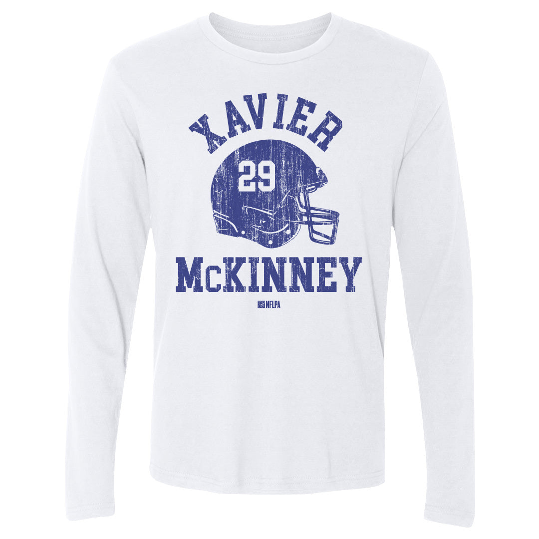 Xavier McKinney Men&#39;s Long Sleeve T-Shirt | 500 LEVEL