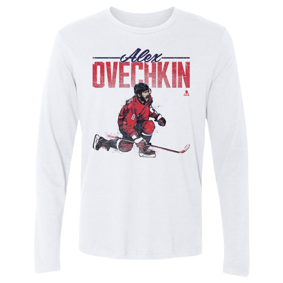 Alex Ovechkin Men's Long Sleeve T-Shirt 3601, Washington Hockey Men's Long  Sleeve T-Shirt