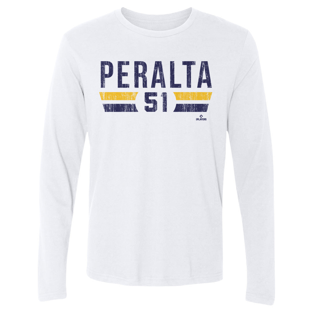 Freddy Peralta Men&#39;s Long Sleeve T-Shirt | 500 LEVEL