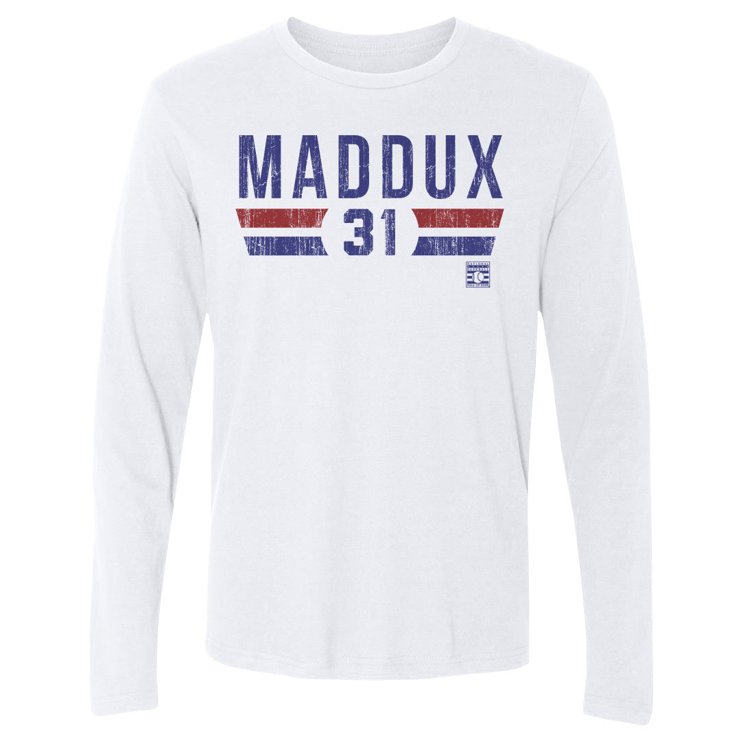 Greg Maddux Men's Long Sleeve T-Shirt | 500 LEVEL