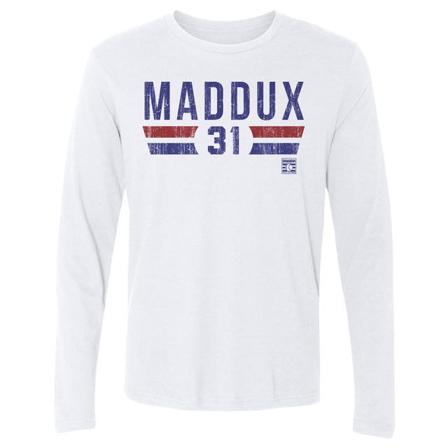 Greg Maddux Men's Long Sleeve T-Shirt | 500 LEVEL