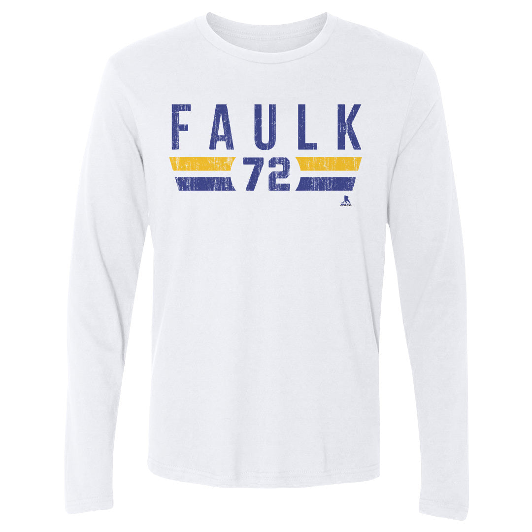 Justin Faulk Men&#39;s Long Sleeve T-Shirt | 500 LEVEL