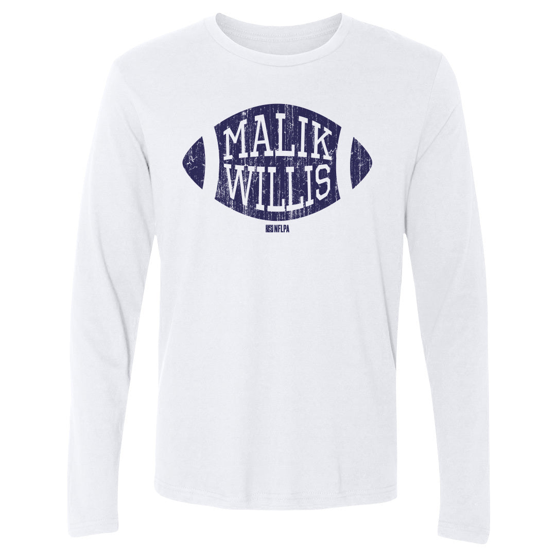 Malik Willis Men&#39;s Long Sleeve T-Shirt | 500 LEVEL