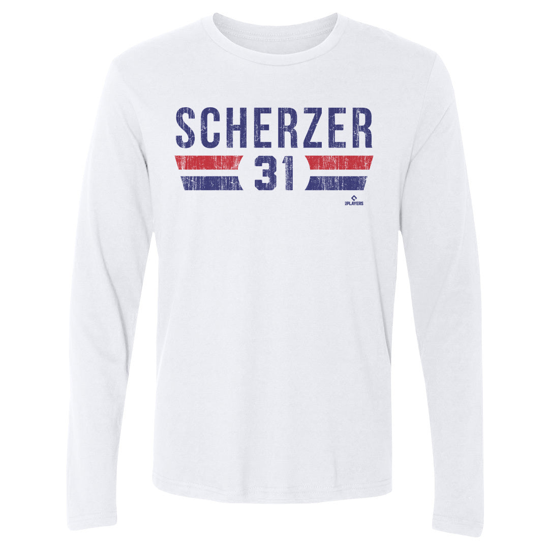 Max Scherzer Men&#39;s Long Sleeve T-Shirt | 500 LEVEL