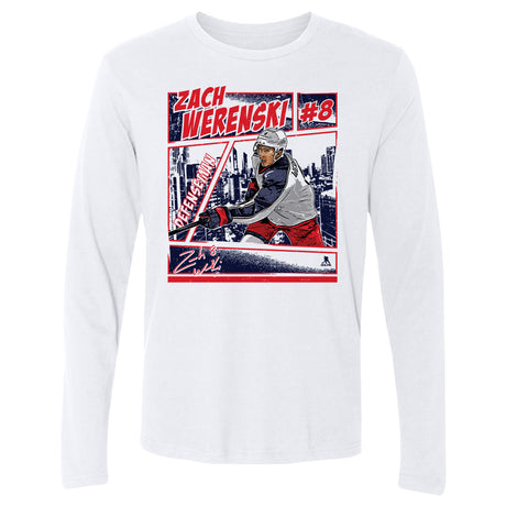 Zach Werenski Men's Long Sleeve T-Shirt | 500 LEVEL