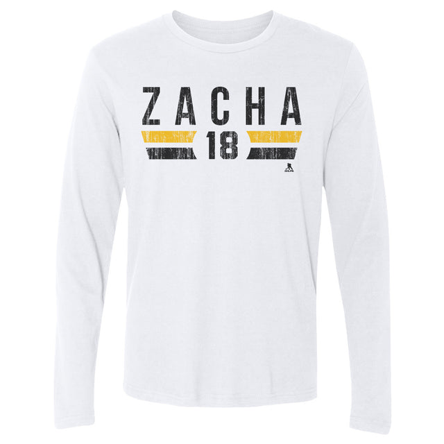 Pavel Zacha Men's Long Sleeve T-Shirt | 500 LEVEL