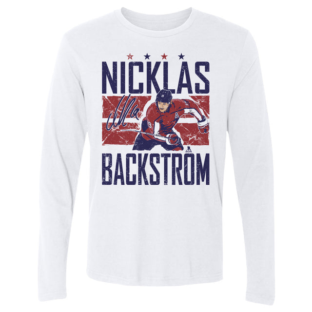 Nicklas Backstrom Men's Long Sleeve T-Shirt | 500 LEVEL