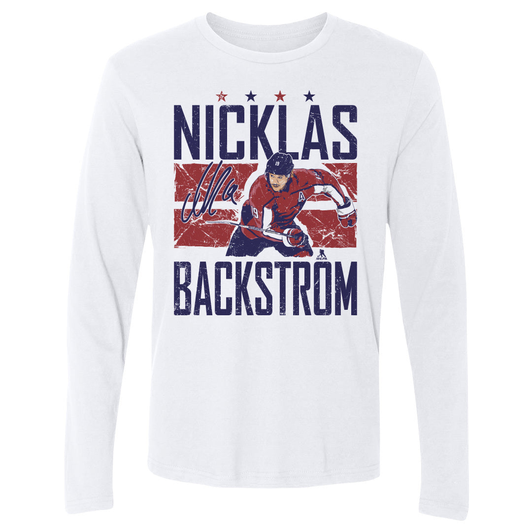 Nicklas Backstrom Men&#39;s Long Sleeve T-Shirt | 500 LEVEL