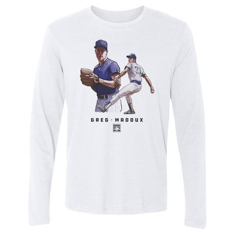 Greg Maddux Men's Long Sleeve T-Shirt | 500 LEVEL