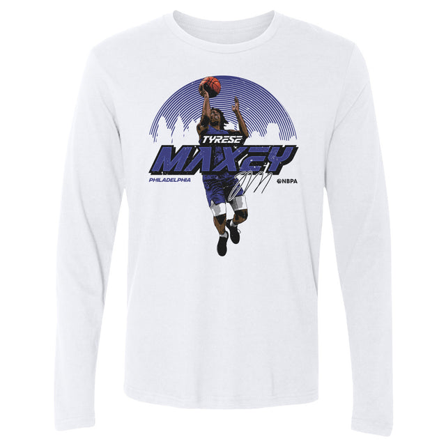 Tyrese Maxey Men's Long Sleeve T-Shirt | 500 LEVEL
