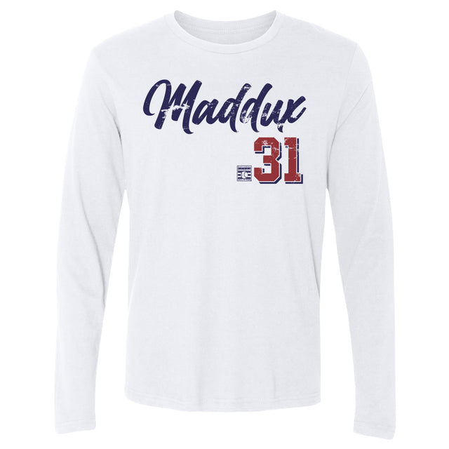 Greg Maddux Men's Long Sleeve T-Shirt | 500 LEVEL