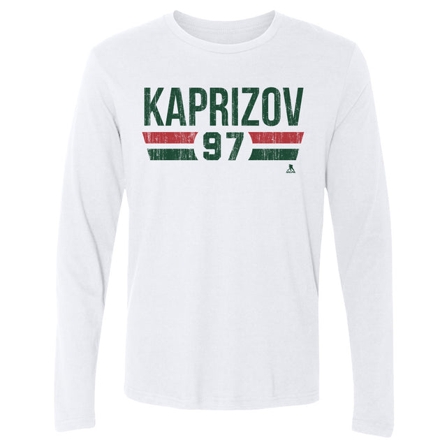 Kirill Kaprizov Men's Long Sleeve T-Shirt | 500 LEVEL