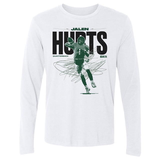 Jalen Hurts Men's Long Sleeve T-Shirt | 500 LEVEL