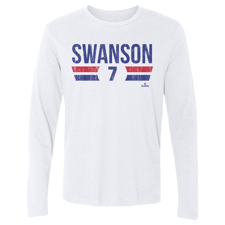 Dansby Swanson Men's Long Sleeve T-Shirt | 500 LEVEL