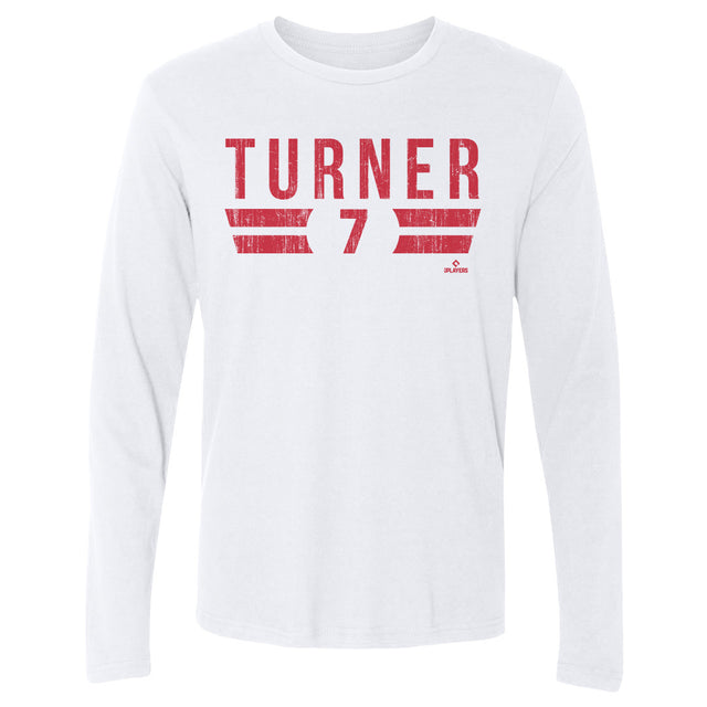 Trea Turner Men's Long Sleeve T-Shirt | 500 LEVEL