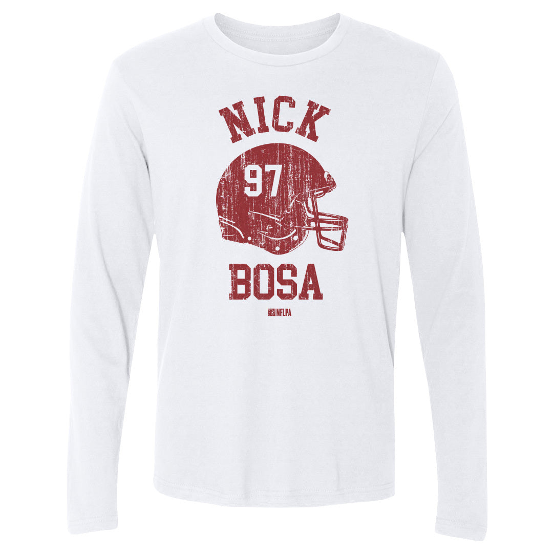 Nick Bosa Men&#39;s Long Sleeve T-Shirt | 500 LEVEL