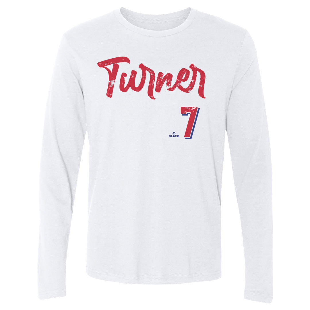Trea Turner Men's Long Sleeve T-Shirt | 500 LEVEL