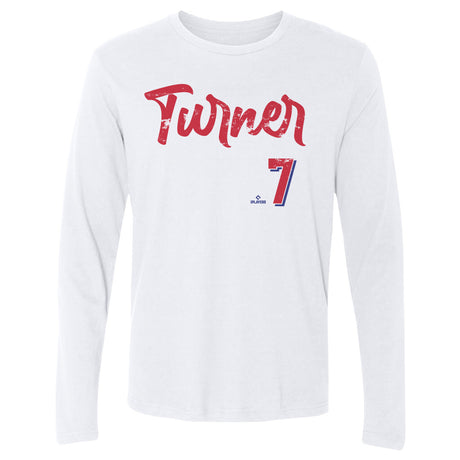 Trea Turner Men's Long Sleeve T-Shirt | 500 LEVEL