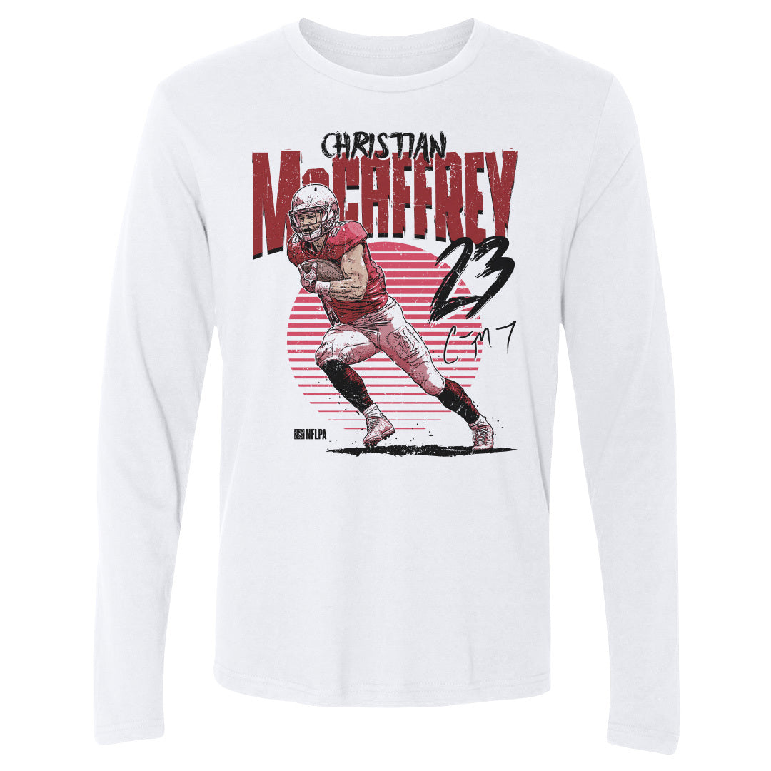Christian McCaffrey Men&#39;s Long Sleeve T-Shirt | 500 LEVEL