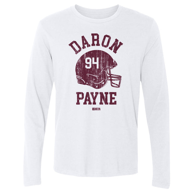 Daron Payne Men's Long Sleeve T-Shirt | 500 LEVEL